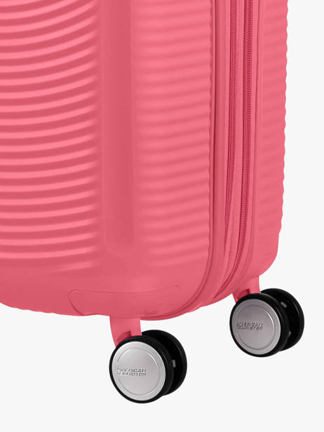 Harde Reiskoffer M Soundbox American tourister Roze soundbox 32G003 ander zicht 2